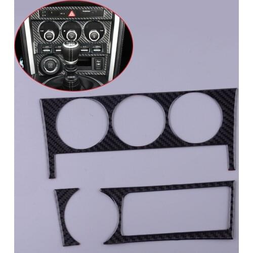 Car Carbon Fiber Console Switch Panel Trims Cover Styling LHD Fit For Toyota GT86 Scion FR-S Subaru BRZ 2012 2013-2017
