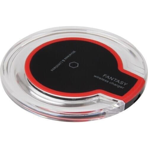 Wireless Charger Crystal Round Charging Pad for IPhone Android Edge Qi-Enabled Brand New and High Quality 30pcs/lot
