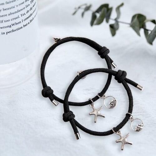 Two Couple Bracelet Love Witness Star Moon Bracelet Lovers Bracelet