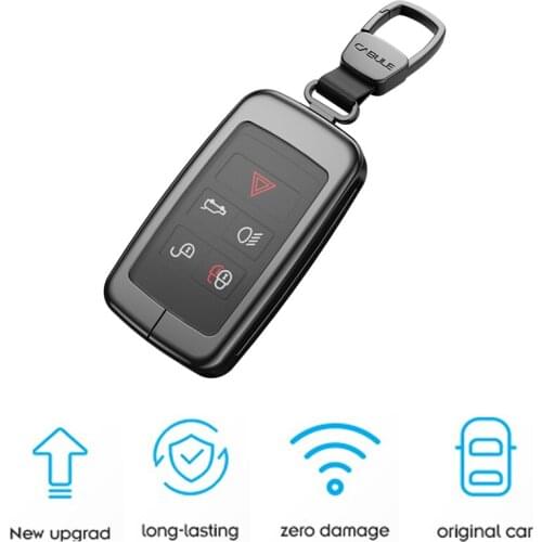 Remote Key Fob Case Cover For Land Rover Alininum Alloy TPU Film Key Protect Decoration Accessories