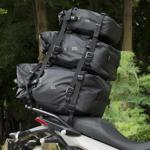 10L, 20L, 30L Motorcycle Black Bag Waterproof Mochila Moto Motorcycle Tank Bag Motorcycle Backpack Multi-functional Tail Bag