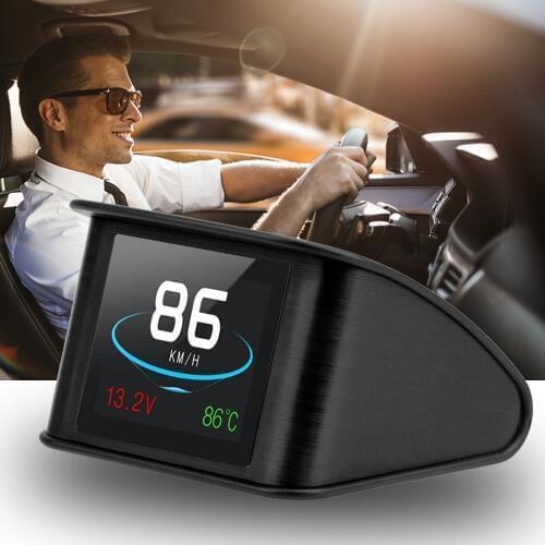 OBD Smart Digital Meter HUD P10 Head Up Display For Car Speedometer Temperature RPM Mileage Guage