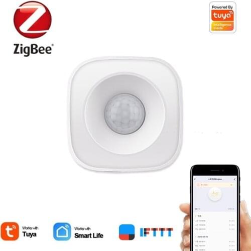 Tuya Zigbee PIR Motion Sensor Smart Human Body Movement Sensor Gateway Required Infrared Detector Security Burglar Alarm Sensor