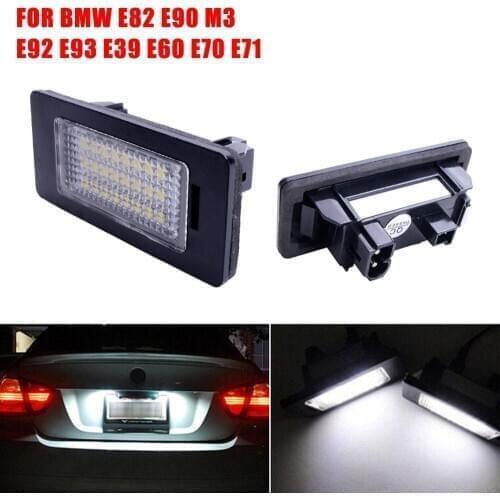 Hot Selling 2 x 24 LED License Plate Number Lights For BMW E90 M3 E92 E70 E39 F30 E60 E61 E93