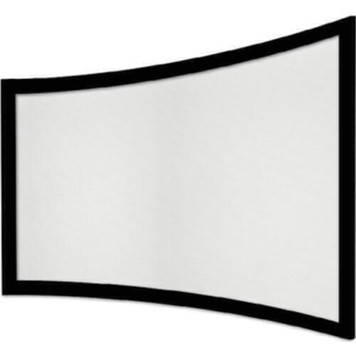 Fixed Curved Projection Screen/fixed Frame Projector Screen with cinema 2.35:1 Curved Home Theater Fixed Frame Projector screen