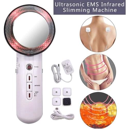 Face Lifting Galvanic Infrared Ultrasonic Body Massage Cellulite Device Ultrasound Slimming Fat Burner Cavitation Beauty Machine