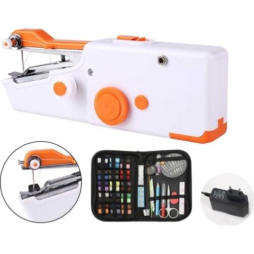 Small Sewing Machine Mini Manual Portable Kits Useful For Needlework Things Sew ToolsTreadmill Multifunctional DIY Household