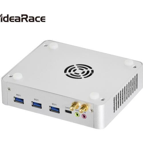 Idearace With Fan Mini pc Intel Dual Core i3 6th Gen 6157U2.4GHz DP HDMI Small Computer M.2 LAN HTPC Mini PC