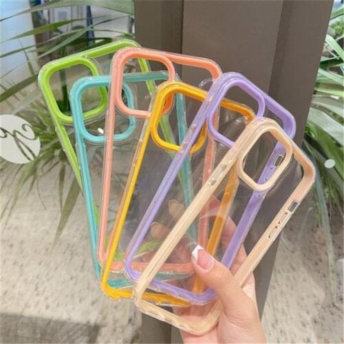 Macaron Candy Color 3 IN 1 Anti-fall Thickening Soft Silicone Case For iPhone 12 Pro Max 11 X Xr Xs Max 8 7 Plus SE 2020 13 Mini