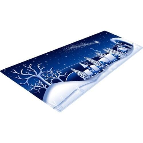 Christmas Theme Floor Mat Carpet Area Runner for Bedroom Living Room 47x16"