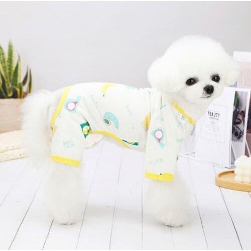 Newest Pet Dog Pajamas Puppy Costume Jumpsuits Clothes Soft Comfortable Dog Pomeranian Teddy Casual Pet Clothes Spring Summer