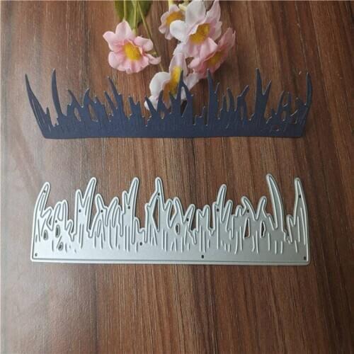 New Grass Strip Edge Scrapbook Paper Craft Knife Mould Blade Punch Stencils Dies Craft Metal Cutting Dies Cut Die Mold