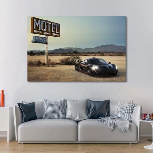 Posters and Prints Supercar Mclaren P1 Vehicle Wall Art Picture Modern Canvas Paintings for Living Room Decor