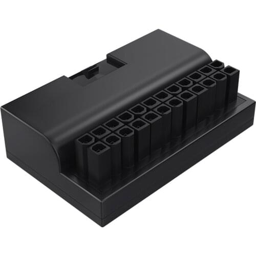 PC Motherboard Connector 24 Pin to 90 Degree Mainboard Motherboard Power Connector Modular Cable for Cable Power Supply