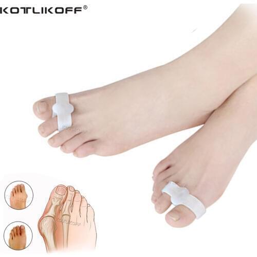Silicone Toe Corrector Gel Protector Toe Separator Hallux Valgus Pedicure Tools Foot Care Corrector For Toes Inserts Pad