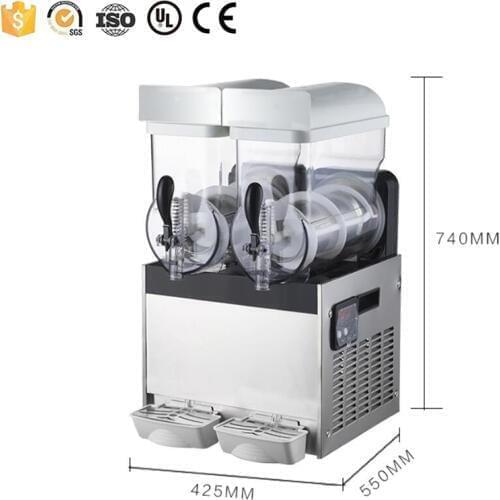 Slush machine commercial frozen drink slush machine cart for sale wine slush machine with2 tanks x-360