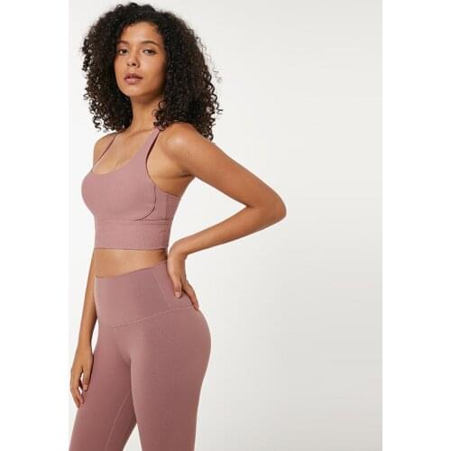 Threaded Sports Underwear Women High-strength Shockproof Beauty Back Yoga Vest Running Fitness Bra