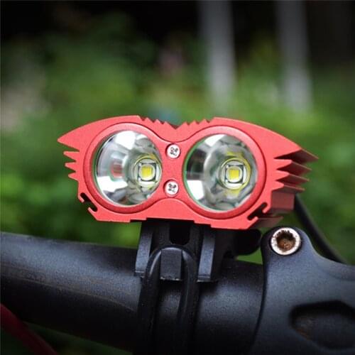 LED Flashlight Bicycle Riding Headlight With 6400Mah/10000Mah Lithium Battery Combination Night Equipment Accessories 8.4*18650