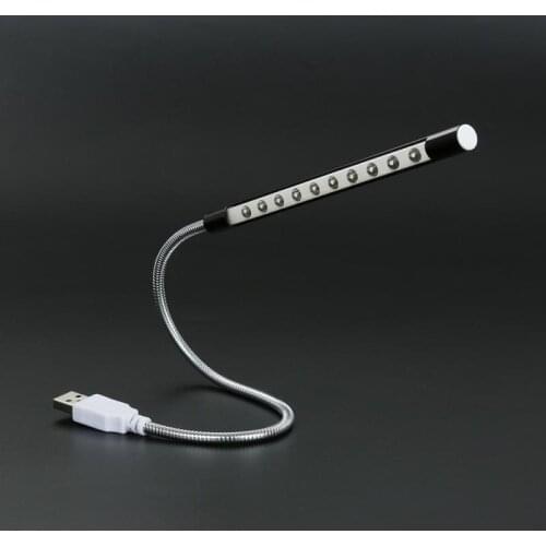 1W LED Night Lantern Simple USB Protective Desk Light Flexible Metal Hose Table Lamp For Reading Keyboard Notebook