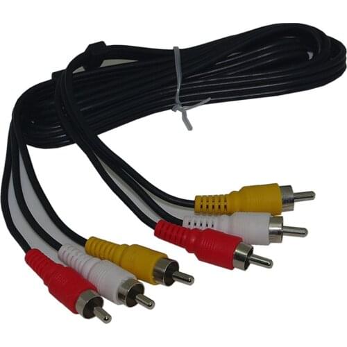 Triple HDTV 3RCA Stecker auf 3 RCA Composite Audio Video AV Kabel Adapter 1080P 1,5 M