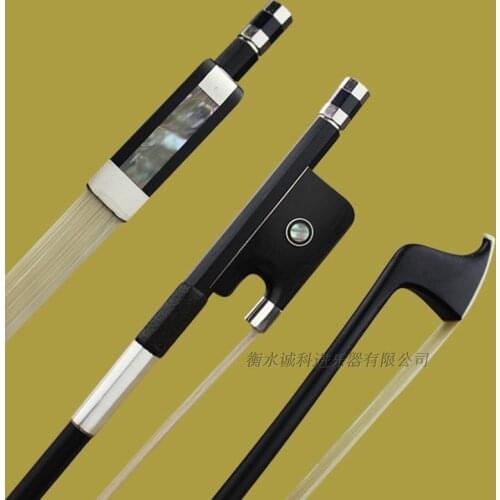 High Grade balanced strong black Carbon fiber Cello bow 4/4 #8503