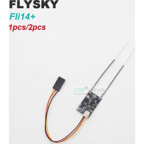 1/2pcs /1.7g Fli14+ 2.4G 14CH FLYSKY AFHDS 2A IBUS RSSI Mini Receiver for Betaflight FLYSKY I6 I6X I6S Micro FPV Drones