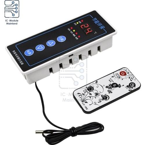 AC 110-220V 2500W Intelligent Electric Heating Thermostat Module LED Digital Temperature Controller + IR Remote Controller