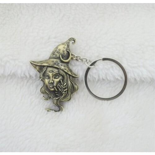 12pcs Supernatural Magic Moon Witch Keychain Women Witchcraft Jewelry Anniversary Gift