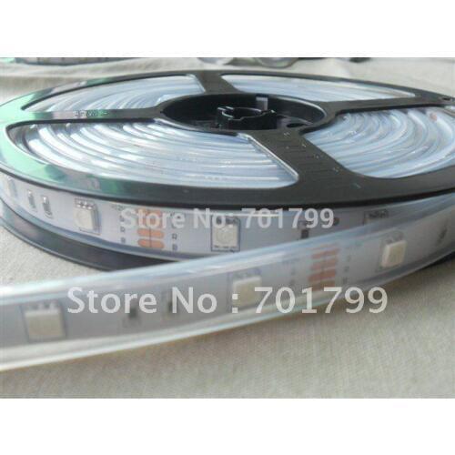 DC12V 5m(one roll) 5050 SMD 30LEDs/m led strip,waterproof by silicon tube,IP66