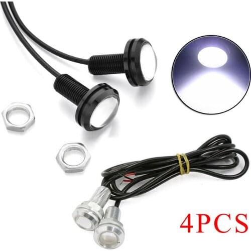 4pcs 12v 18W Eaglee Eye Lamps Daylight LED DRL Fog Daytime Running Car Lights Tail Lights Low Power Consumption Car Light