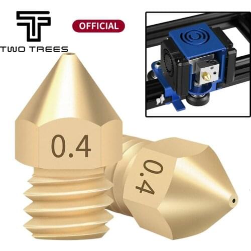 5Pcs MK8 Nozzle 0.2-0.5mm Extruder Print Head Nozzle Copper For Extruder Threaded 1.75MM Filament Head Brass Nozzles Ender 3
