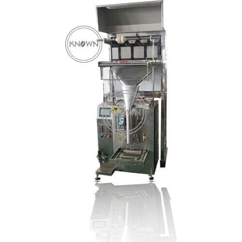 Automatic 4 head linear weigher back seal granule tea sugar packaging packing machine