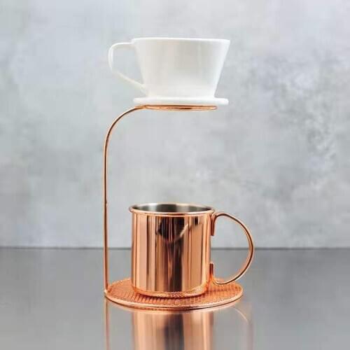 Free shipping Manual Pour Over Drip Coffee Filter Cup Bracket coffee dripper V60 Drip Metal Special Frame For Barista