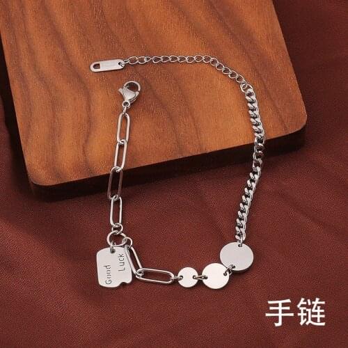 Fashion Jewelry titanium steel Bracelets, Titanium rose gold Good Luck bracelet, No allergies, no fading