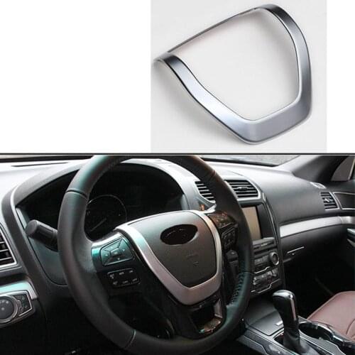 Steering Wheel Frame Decorator Cover Trim Fit for fford Ranger Everest Endeavor 2015 2016 2017 2018 2019