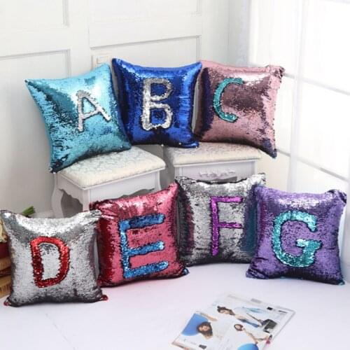 DIY Sequin Magical Throw Pillowcase 40X40cm Color Changing Reversible Pillow Case For Home
