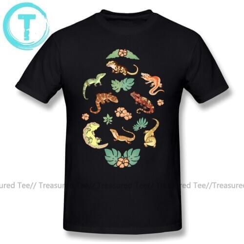 Gargoyle T Shirt Gecko Family In Yellow T-Shirt Graphic Cotton Tee Shirt Streetwear Short-Sleeve Funny Male 4xl Tshirt