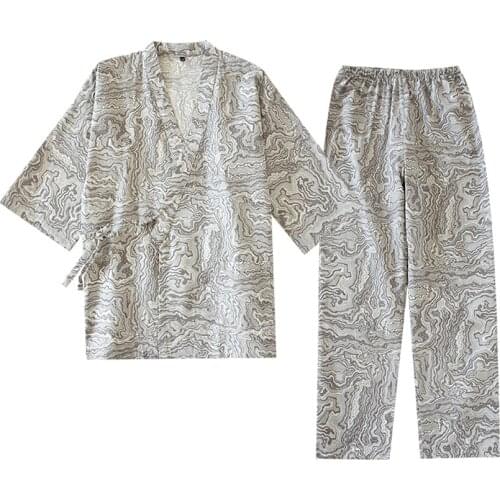 HAIMAITONG Men's Cotton Pajamas