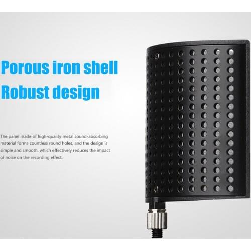 Mic Filter Screen Protective Microphone Pop Filter Shield Professional Broadcast Studio Microphone Pop Filter Wind Screen Shield