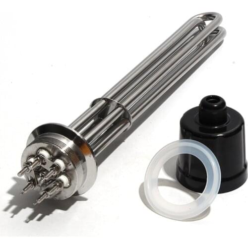 2"Tri Electric Heater Heating Element All 304SS 3KW/4.5KW/6KW/9KW/12KW 220V380V Spare Parts for Homebrew with clamp