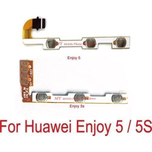 New Power ON OFF Switch Volume Side Button Key Flex Cable For Huawei Enjoy 5 5S Volume Power Side Buttons Flex Cable Spare Part