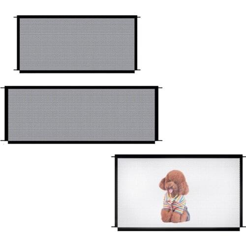 Pet Barrier Fences Portable Folding Breathable Mesh Dog Gate Pet Separation Guard Isolated Fence Dogs Baby Safety Fence