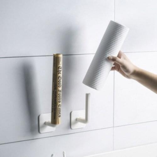 Toilet paper holder stand Tissue Rack Wall-Mounted Multifunctional punch-free storage rack Kitchen bathroom Shelf organizer