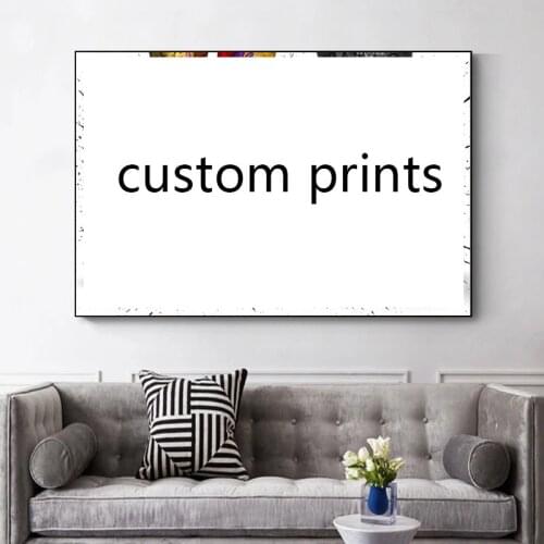 Custom Your Photos on Canvas Custom Prints Waterproof Spray Printing Graffiti Shoes Posters and Prints Your Pictures Home Decor