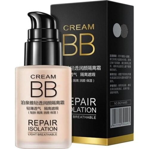 1PC Face Primer Base Facial Foundation Moisturizer Concealer Natural Makeup Whitening Breathable Cover Acne Maquillaje Mujer 30g