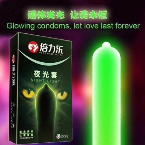 Safer Sex Glowing Condoms Delay Porno Night Light Latex Cock Condom 3Pcs Luminous Condom 4Pcs Ultrathin Condoms for Men Sex Shop