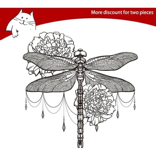 Dragonfly / Flowers Clear Stamps For Scrapbooking Card Making Photo Album Silicone Stamp DIY Decorative Crafts