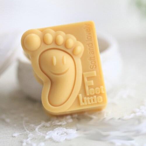 Foot silicone handmade soap candle birthday cake decoration mold