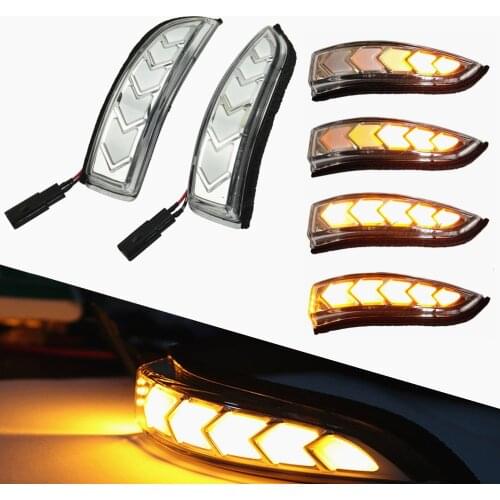 LED DRL Flowing Side Rear-view Mirror Dynamic Turn Signal Light Lamp For Toyota Vios Altis Yaris Corolla Camry Accessories