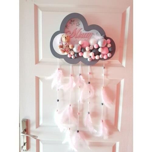 Leds Cloud Baby Door Ornament